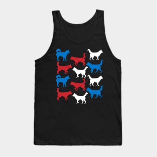 Patriotic Siberian Husky Dog America Flag 4Th Of July Tank Top